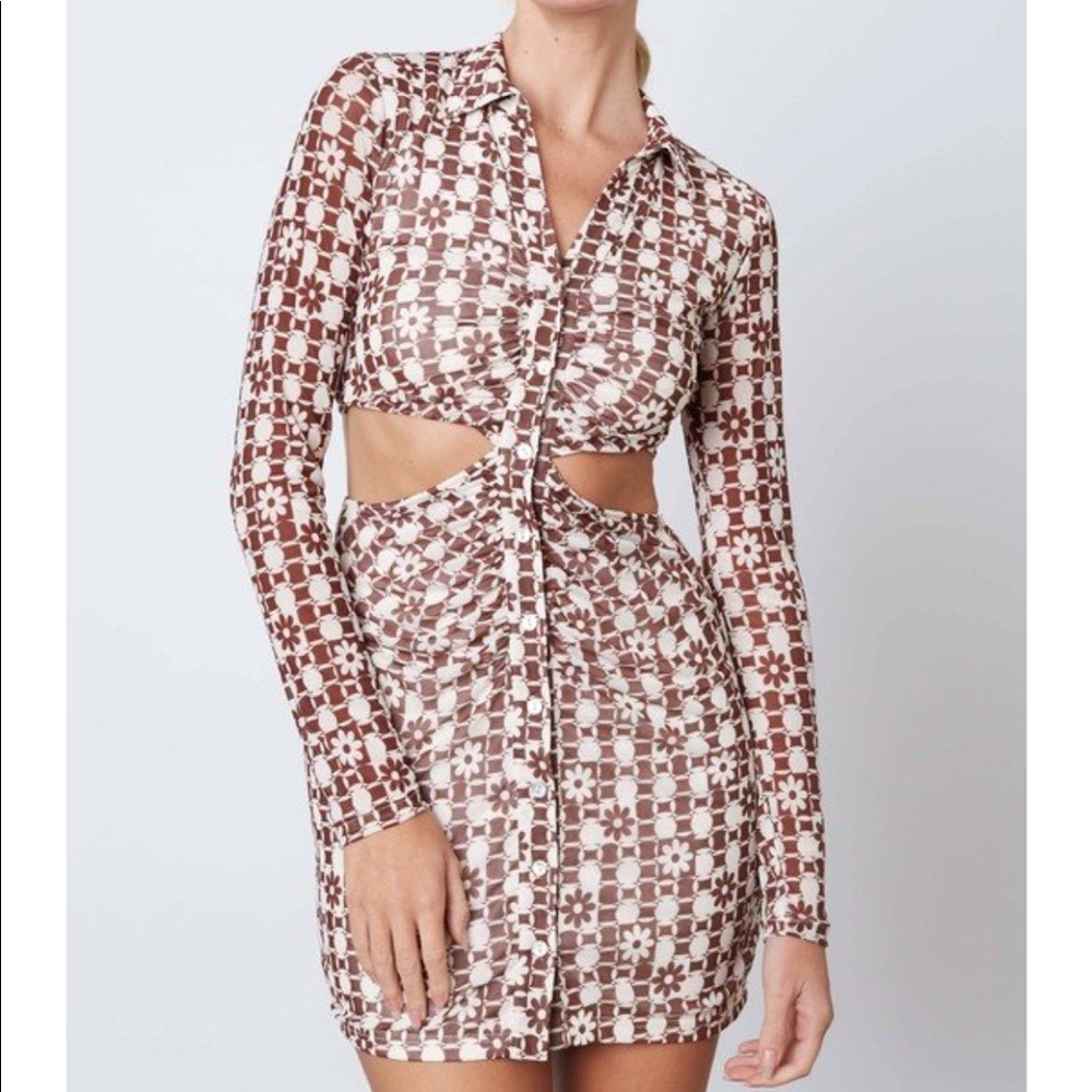 cotton candy mini cut out dress